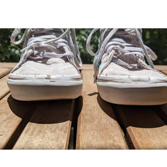 VANs SEA PARTY SK8 HI ZIP ORCHID ICE TRUE WHITE  size: 2.5 kids - Picture 8 of 11